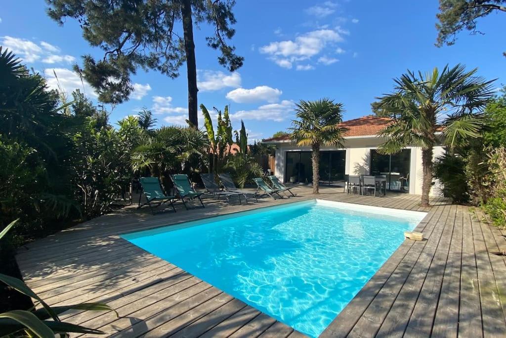 Villa Arcachon 12 Pers Avec Piscine Chauffee 1 Mai Au 30 Sept Exterior foto