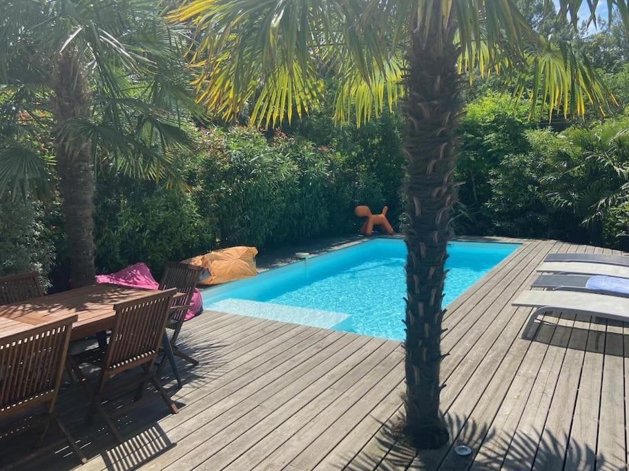 Villa Arcachon 12 Pers Avec Piscine Chauffee 1 Mai Au 30 Sept Exterior foto